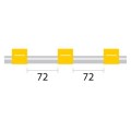 PVC Pump Tube 3tag 1.42mm ID Yellow/Yellow (PKT 12)